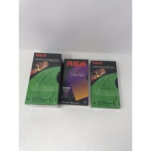 NEW RCA T-120 Blank VHS VCR Tapes 6 Hour Video Cassettes New Sealed Lot of 5